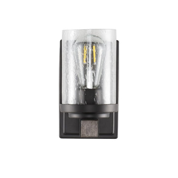 Bungalow Iron/Seeded Glass Rustic Farmhouse LED Vanity Light - JONATHAN Y